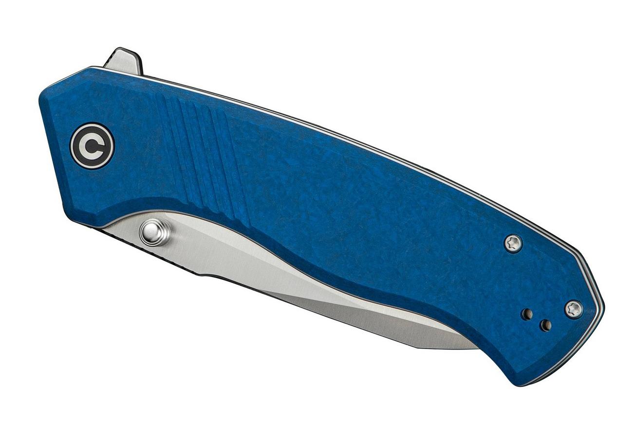 Civivi Placoid C23079-2 Satin 14C28N, Blue Shredded G10, zakmes