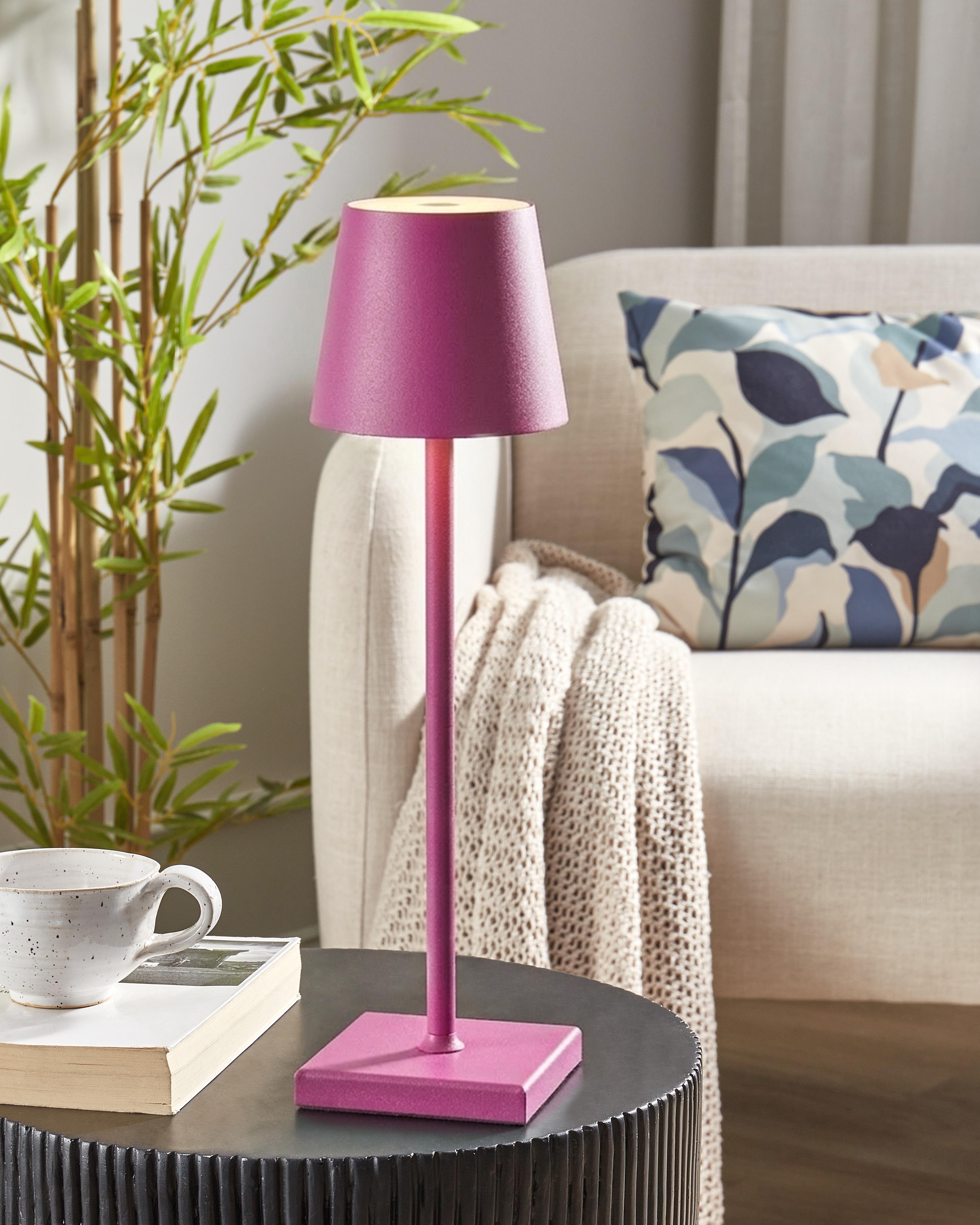 LED draadloze tafellamp BACEIRO Metaal Roze