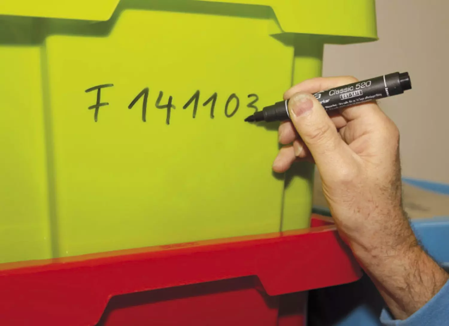 Pica 521/40 Permanent Marker - Beitel - Rood- 2-6mm
