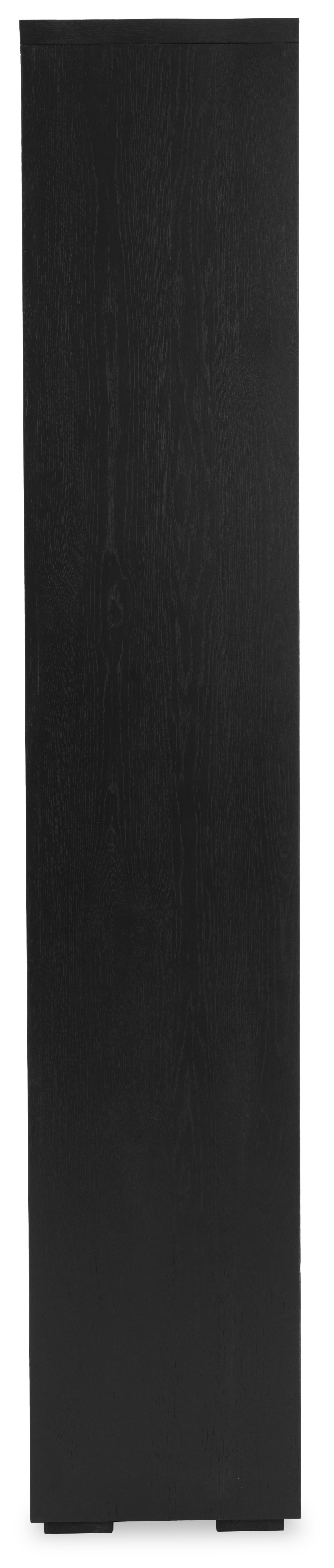 Vakkenkast zwart Velori B90 x D40 x H220 cm