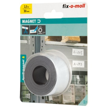 Magneetband ferrite wit 2,5m x 30mm