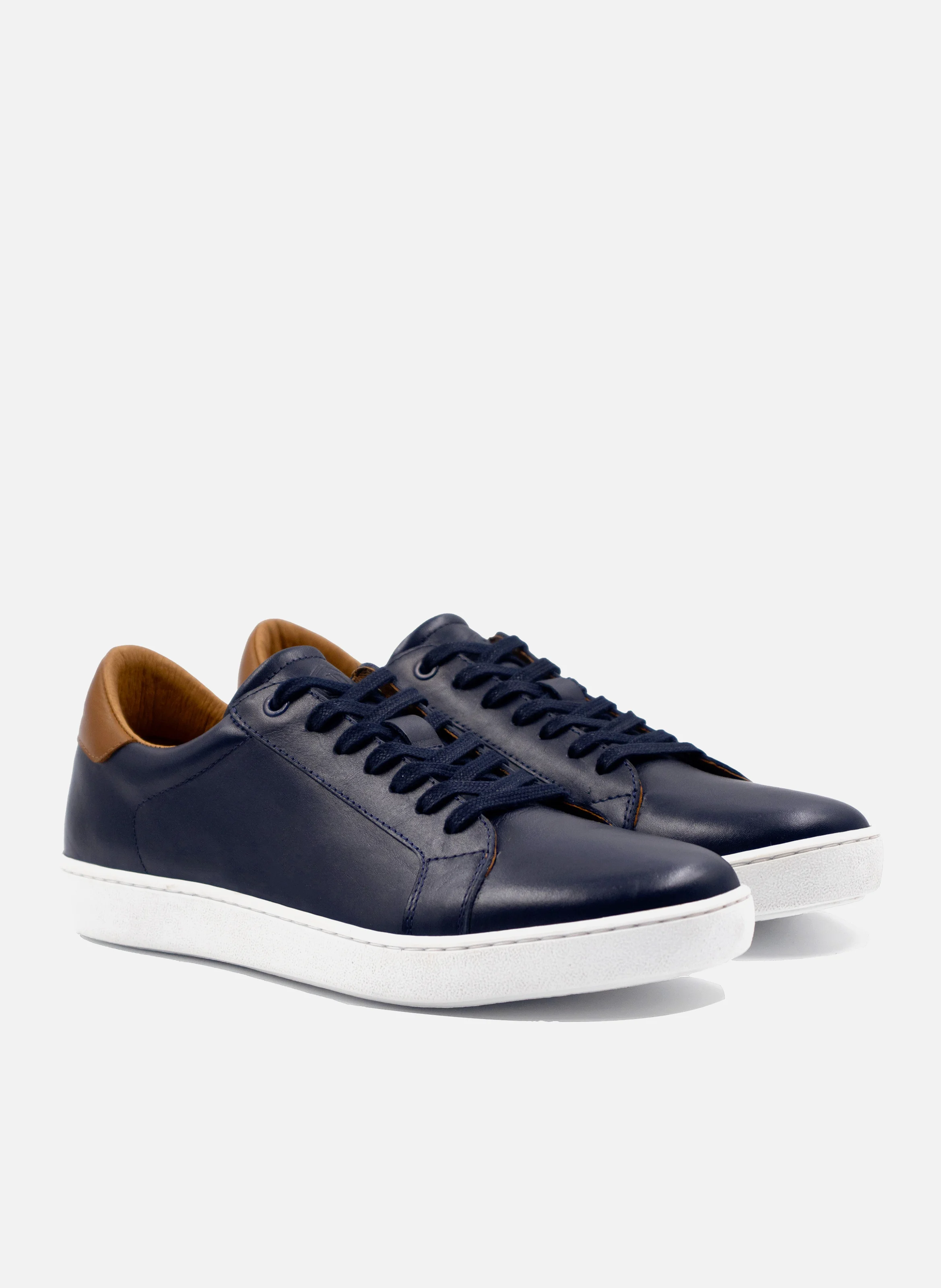 Tennis lacet homme cuir | Bleu