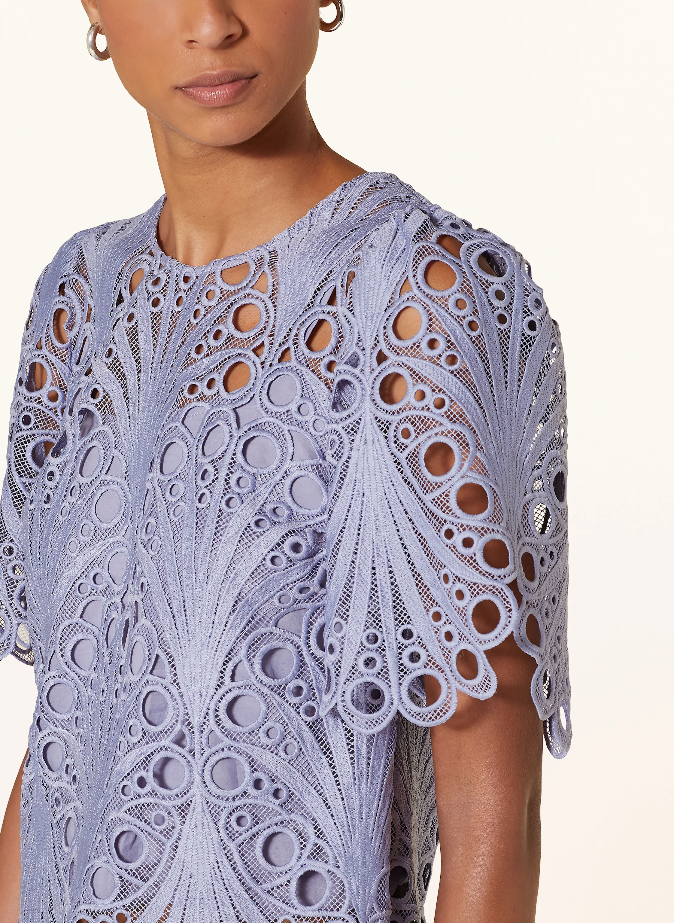 ROUGE VILA Blusenshirt aus Spitze