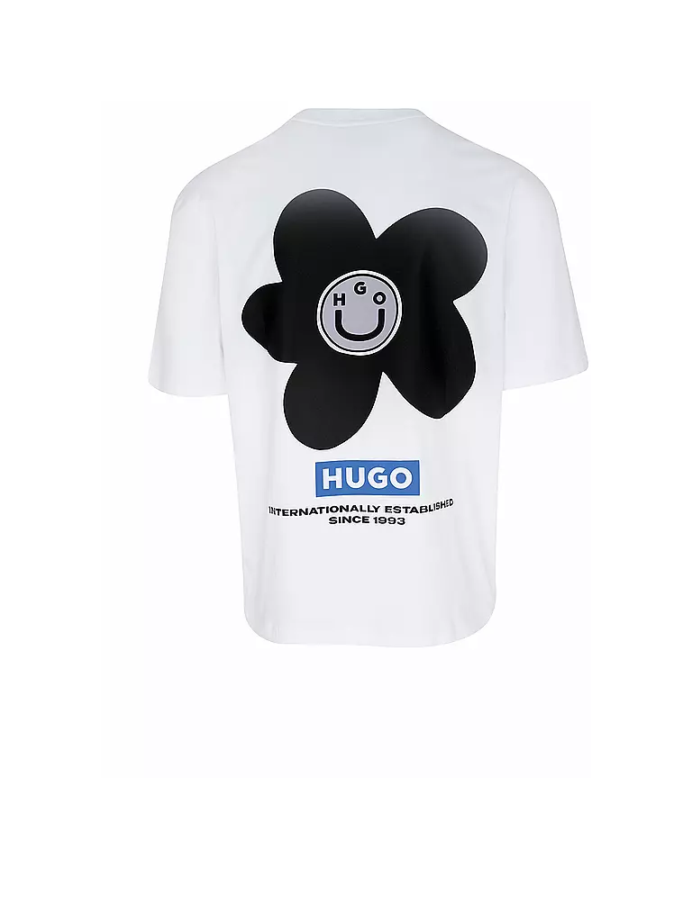 HUGO T-Shirt NORETTO weiss