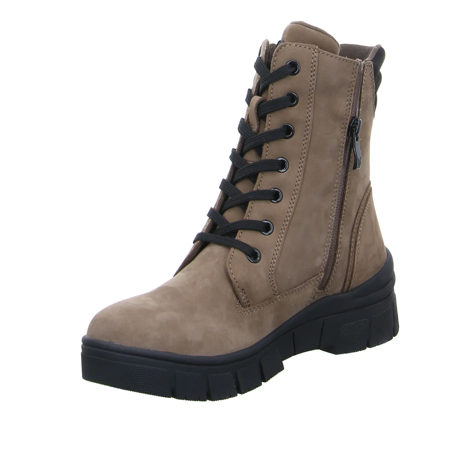 CAPRICE Comfort-Boot Taupe Leder
