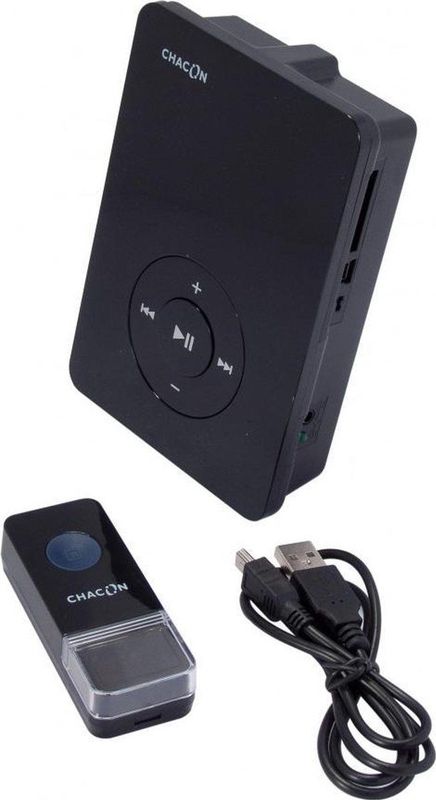 Draadloze MP3-Deurbel - Wit - Kunststof - Inclusief USB-Stick