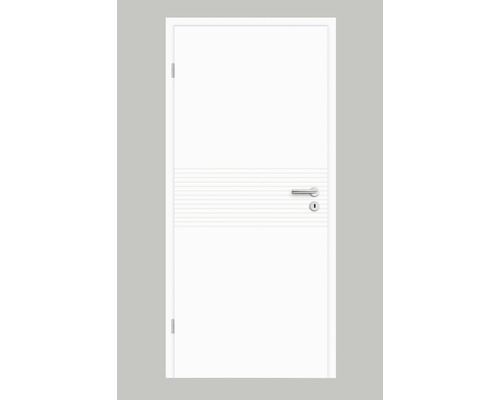 Pertura binnendeur Linum 08 wit gelakt (vergelijkbaar met RAL 9010) 86x198,5 cm links