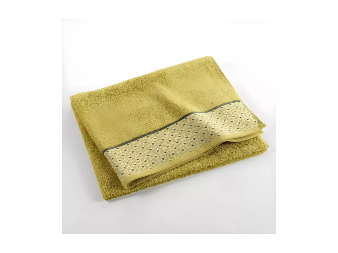 Drap de Bain 90 x 150 cm Belina Miel - Eponge Jacquard