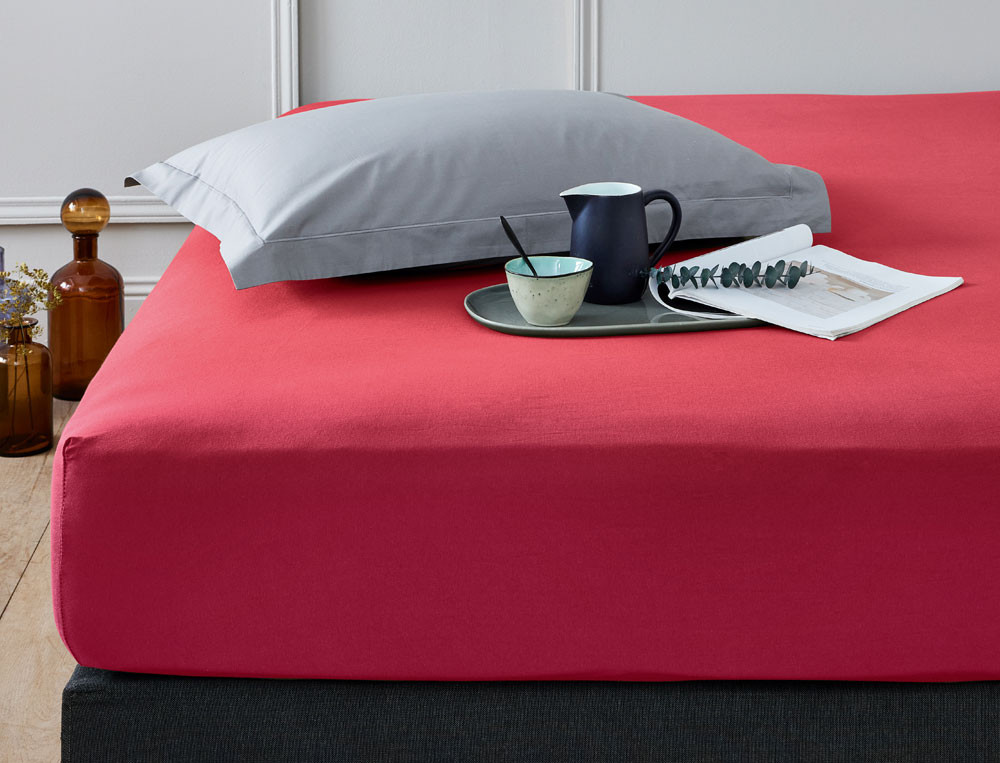 Pack 2 draps-housses-Jersey extensible