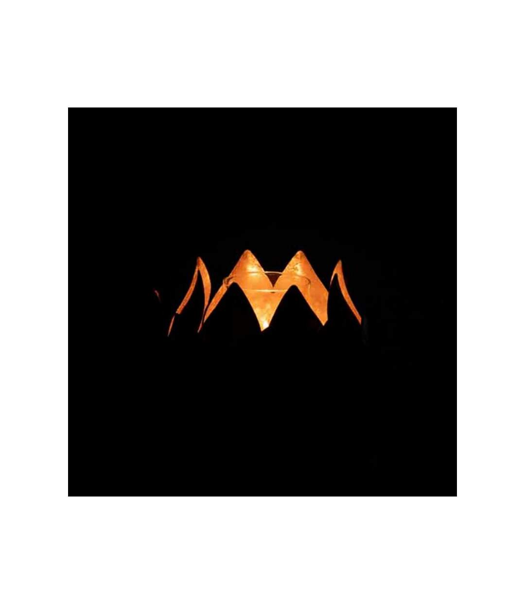 Paris Prix - Photophore Design fleur De Lotus 17cm Or
