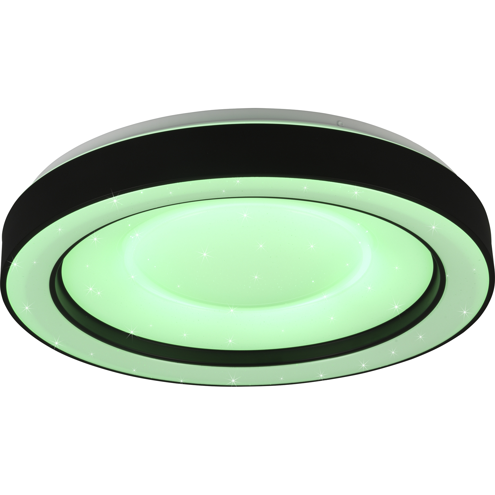 LED-RGBW-Deckenleuchte - weiß-schwarz - Ø 49 cm
