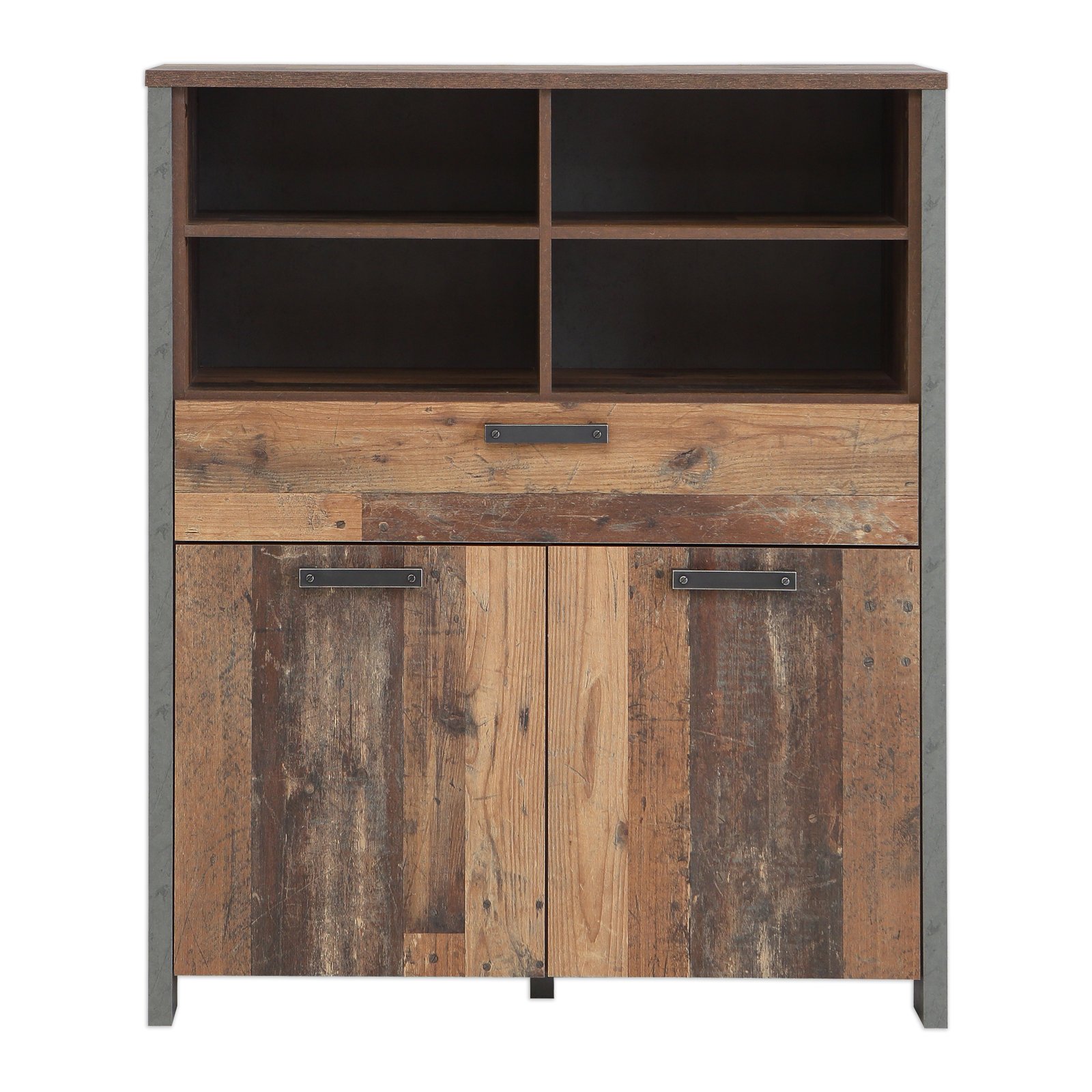 Wohnwand Set - Old Wood Vintage - 4-teilig