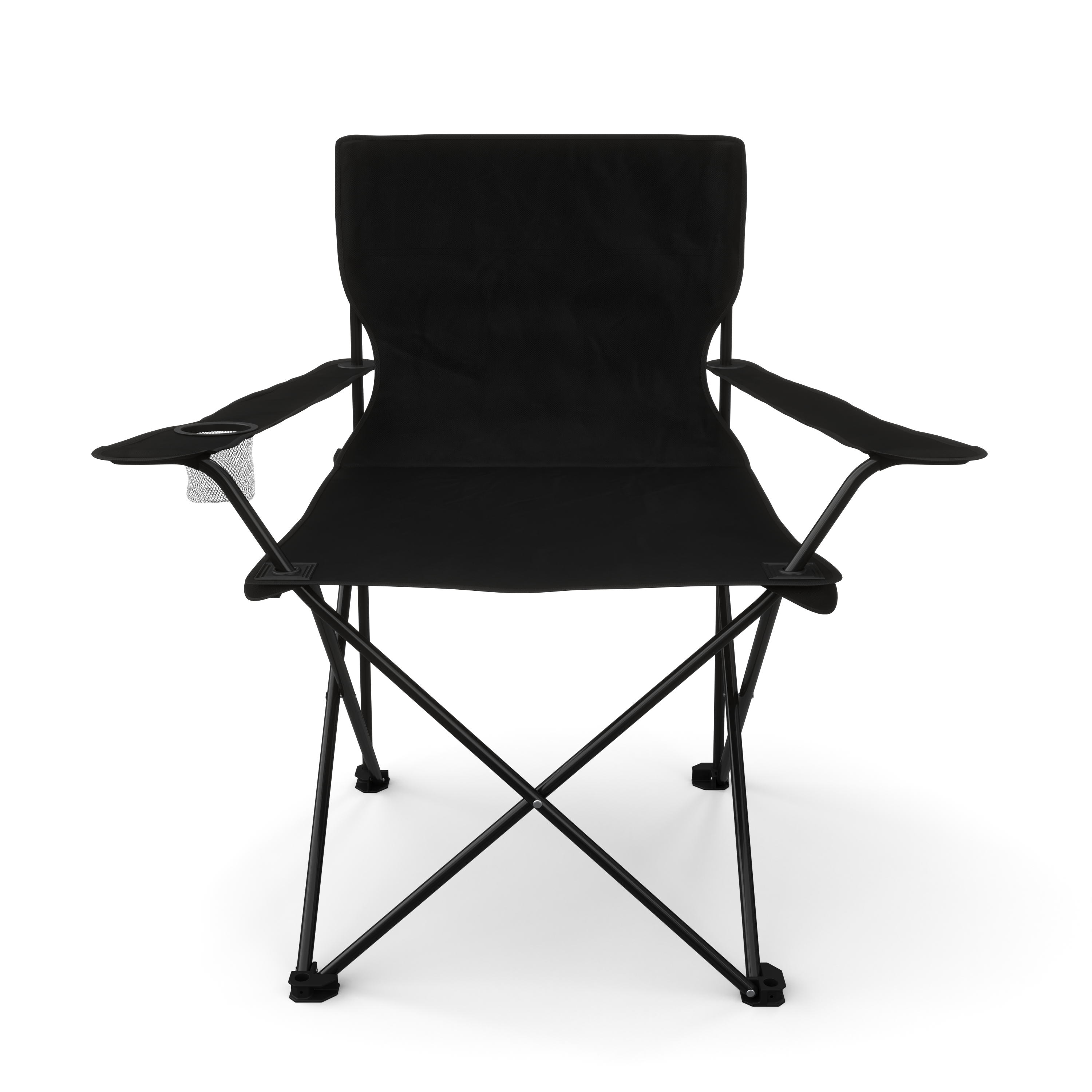 Campingstuhl 4er Set schwarz