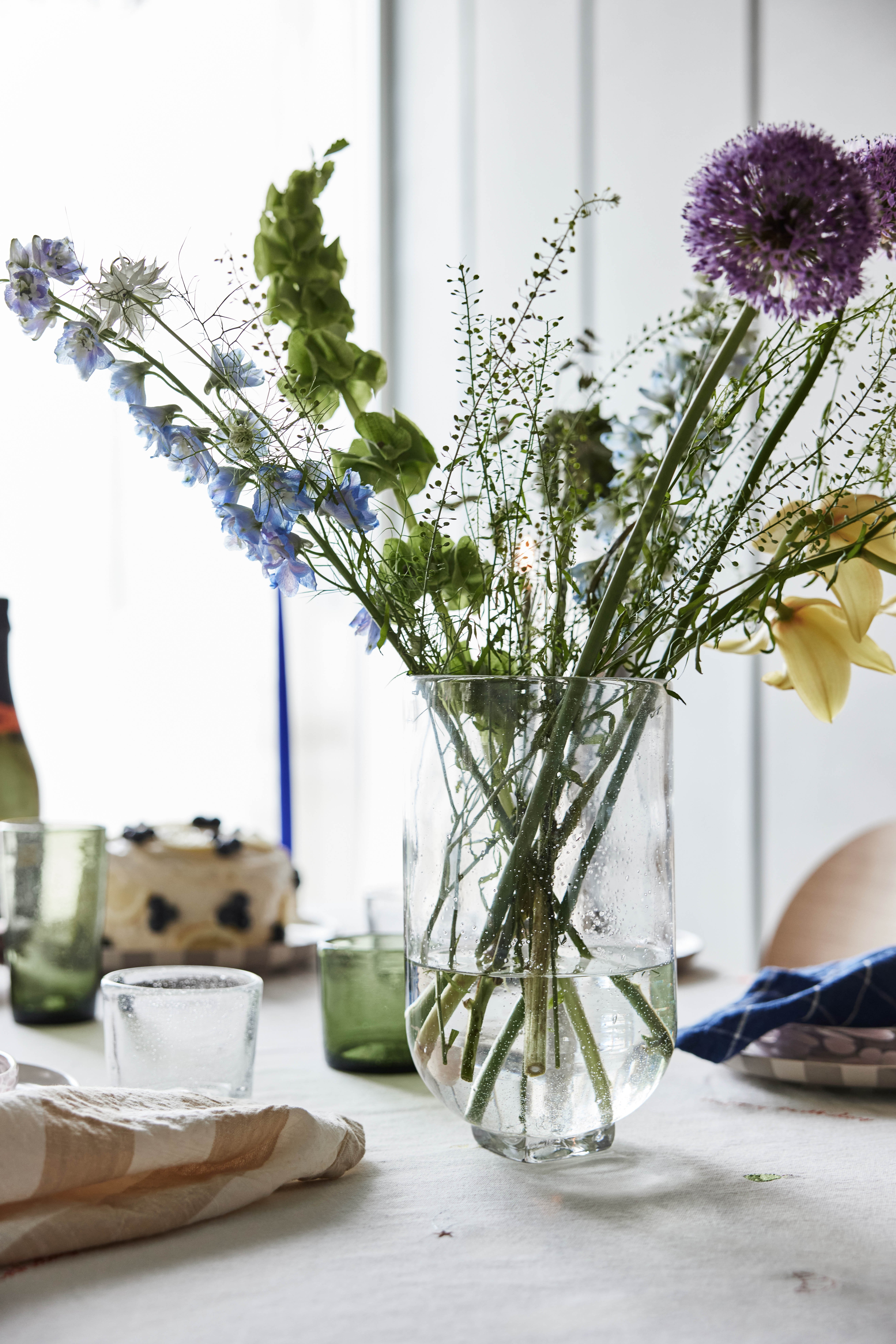 Vase en verre | Blanc