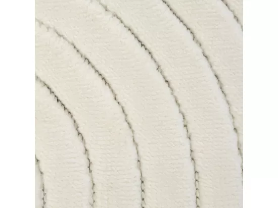 Tapis intérieur extérieur 200x280 en relief ARC6EL Crème ton sur ton
