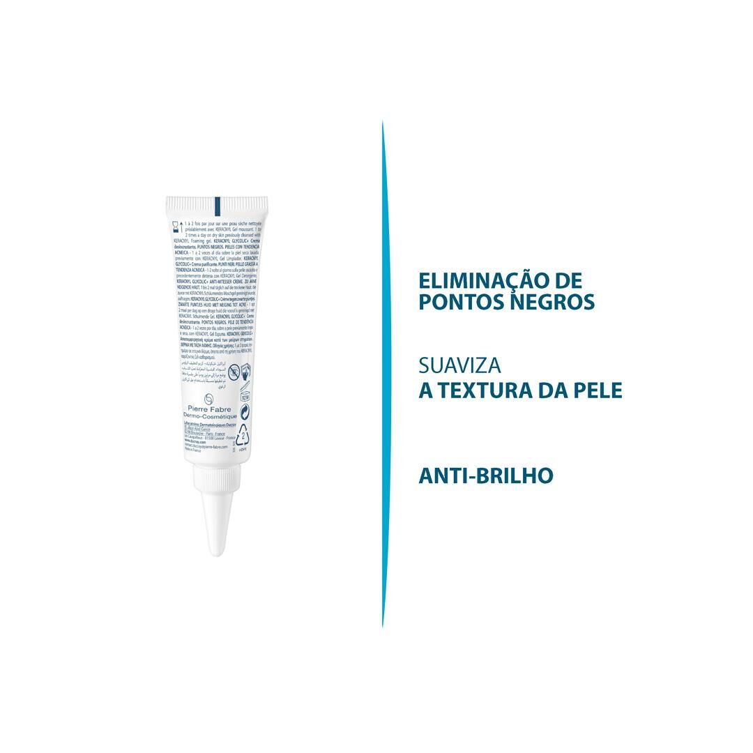 Ducray Keracnyl Glycolic+ Creme Desincrustante 30ml - 30ml