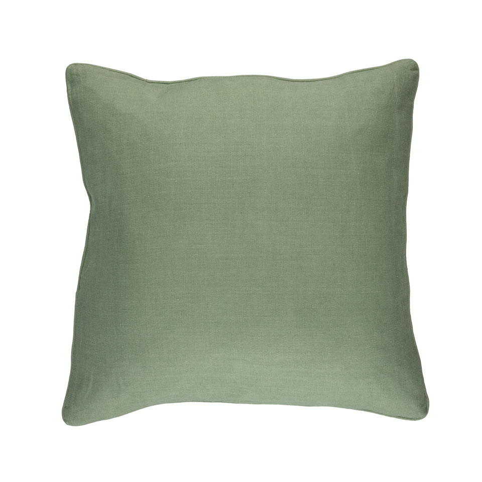 Kussen linnen Washed oldgreen
