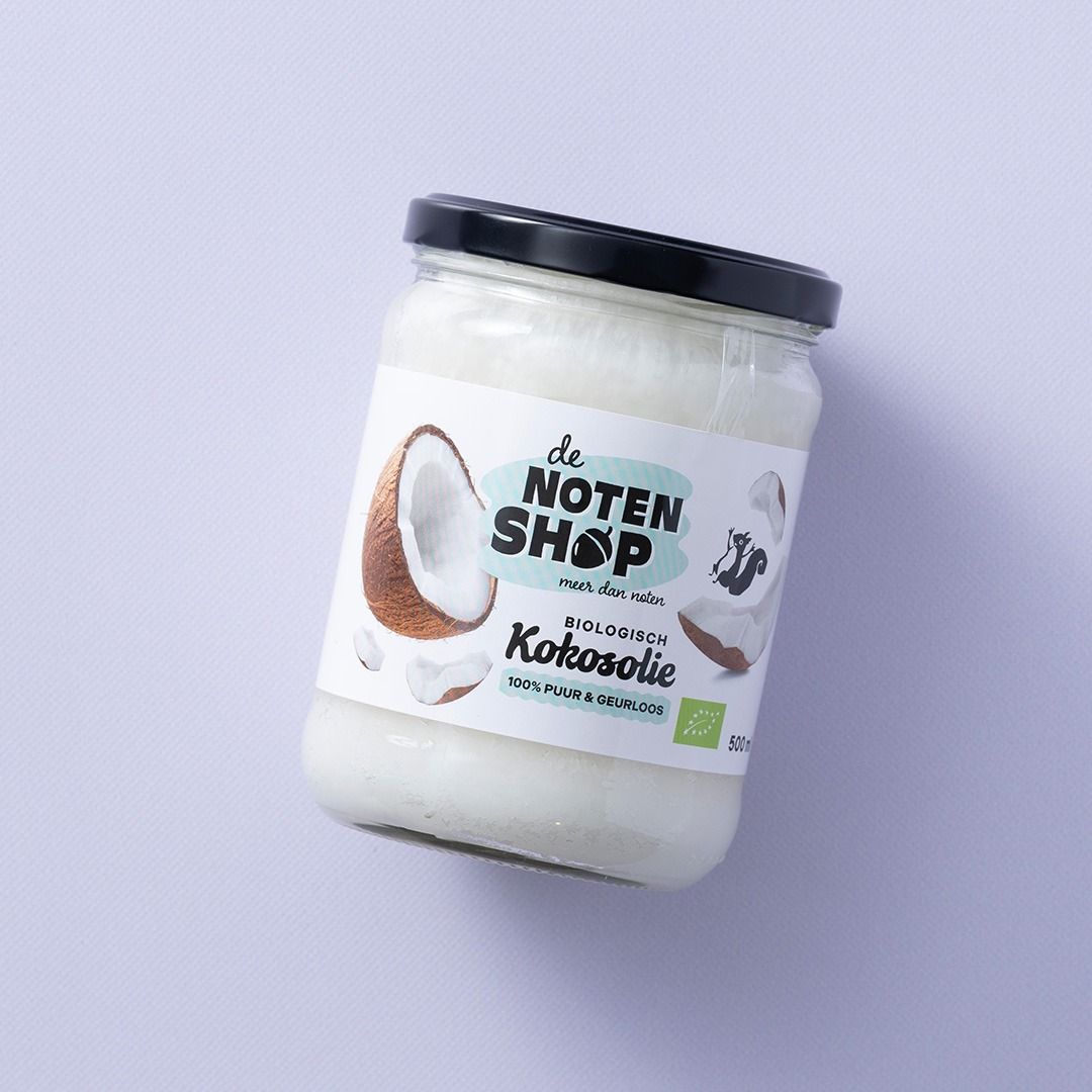 Kokosolie geurloos (bio) 500 ml GLAS