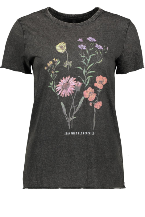 Only zwarte dames t-shirt