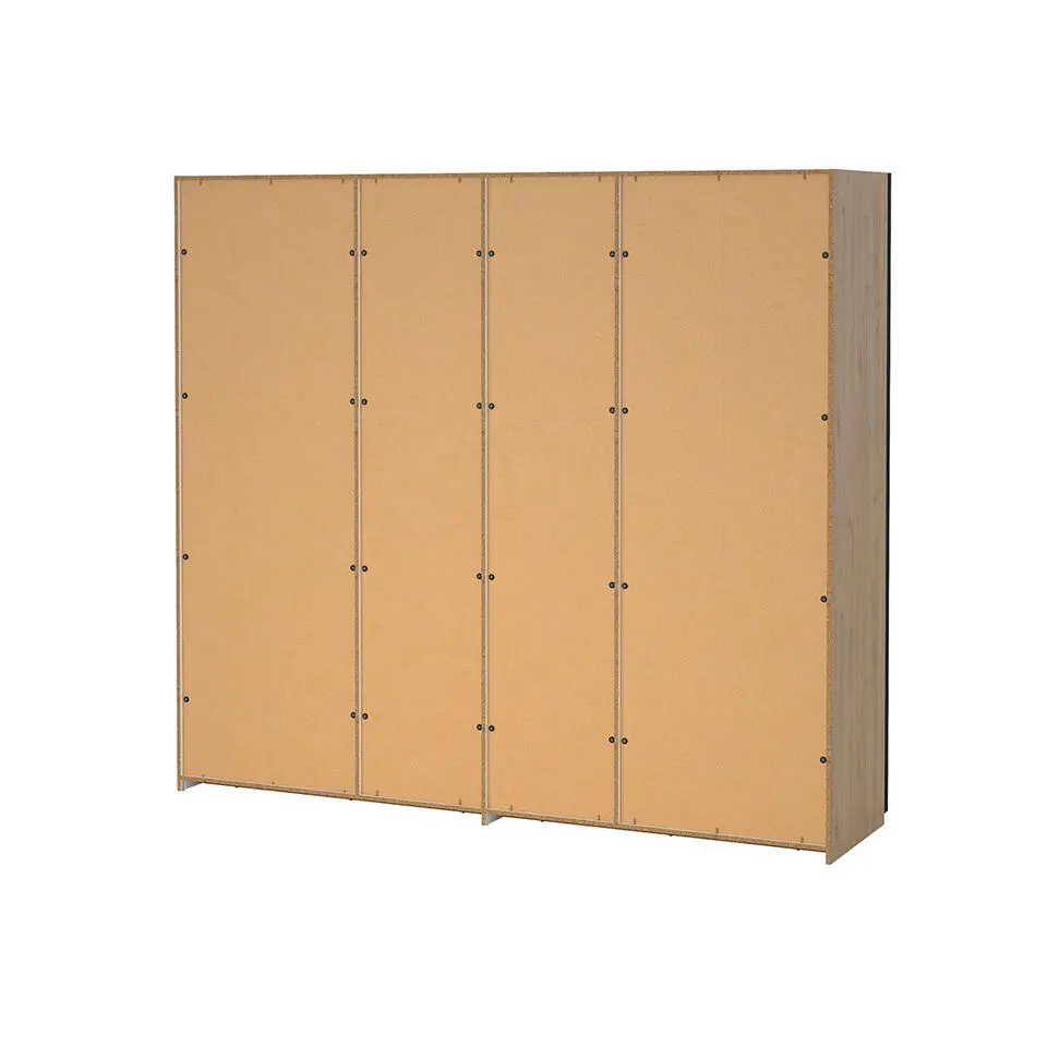 Hioshop Como schuifdeurkast 2 deuren 245x220cm eikdecor