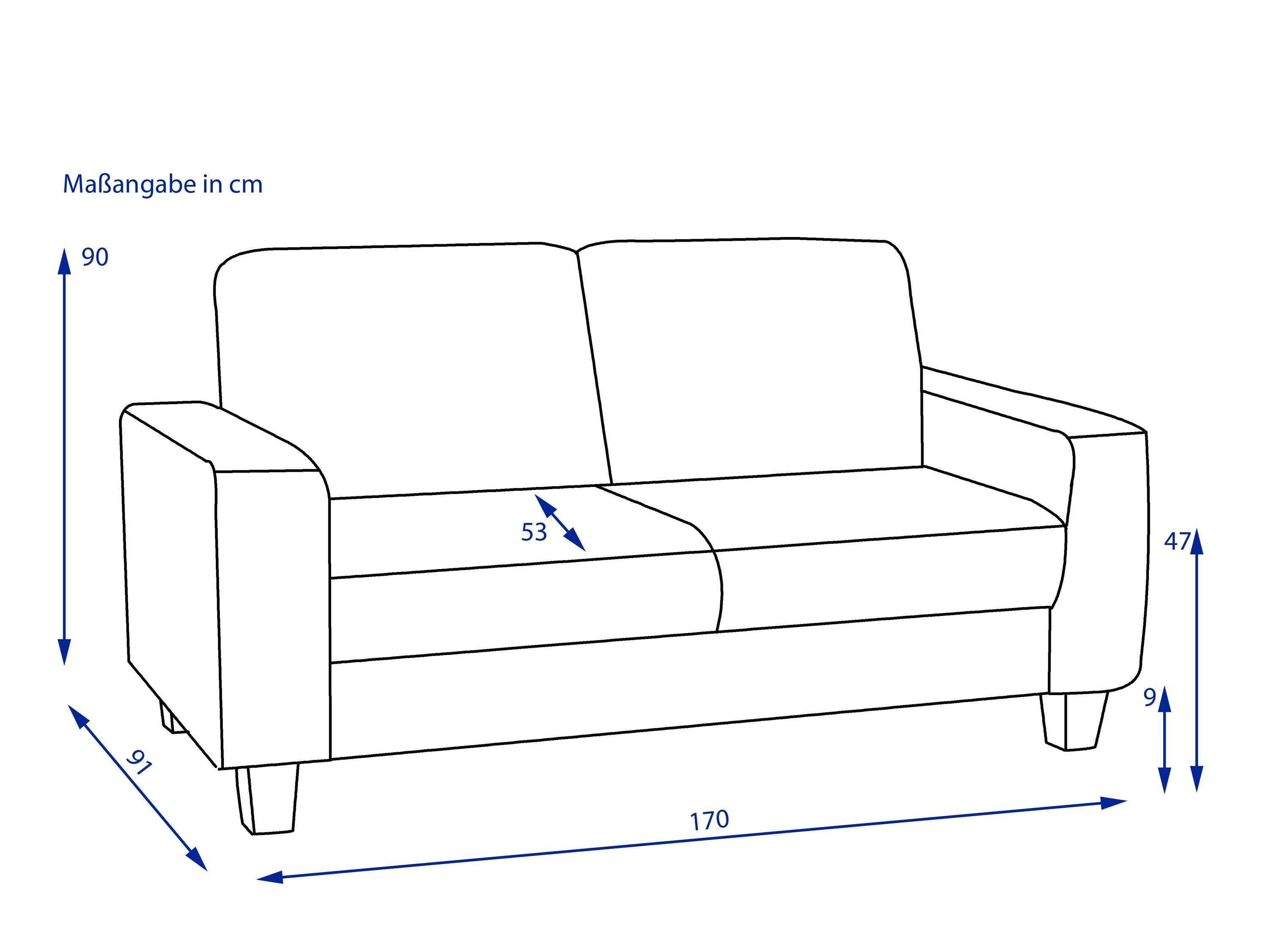 Sofa 2,5 Sitzer vito BUDDY
