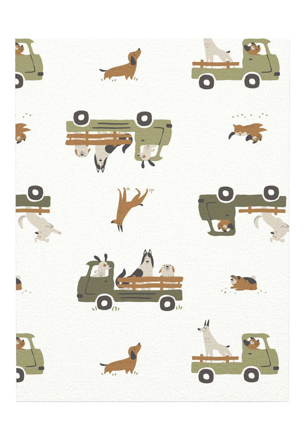 NAME IT rompr NBMBODY met all over print - set van 2 wit/groen