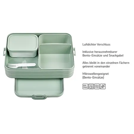 Mepal Bento Lunchbox Take a Break large - Nordic black