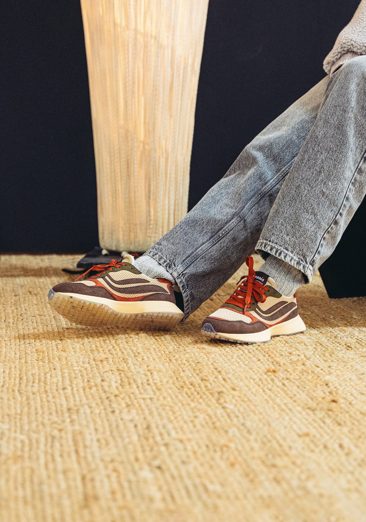 Genesis Sneaker G-Marathon Multi Mesh Hairy Moss/Almond/Terracotta