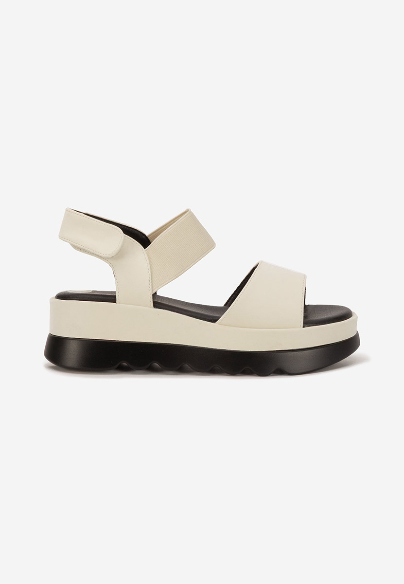 Sandales à plateforme beige Solea
