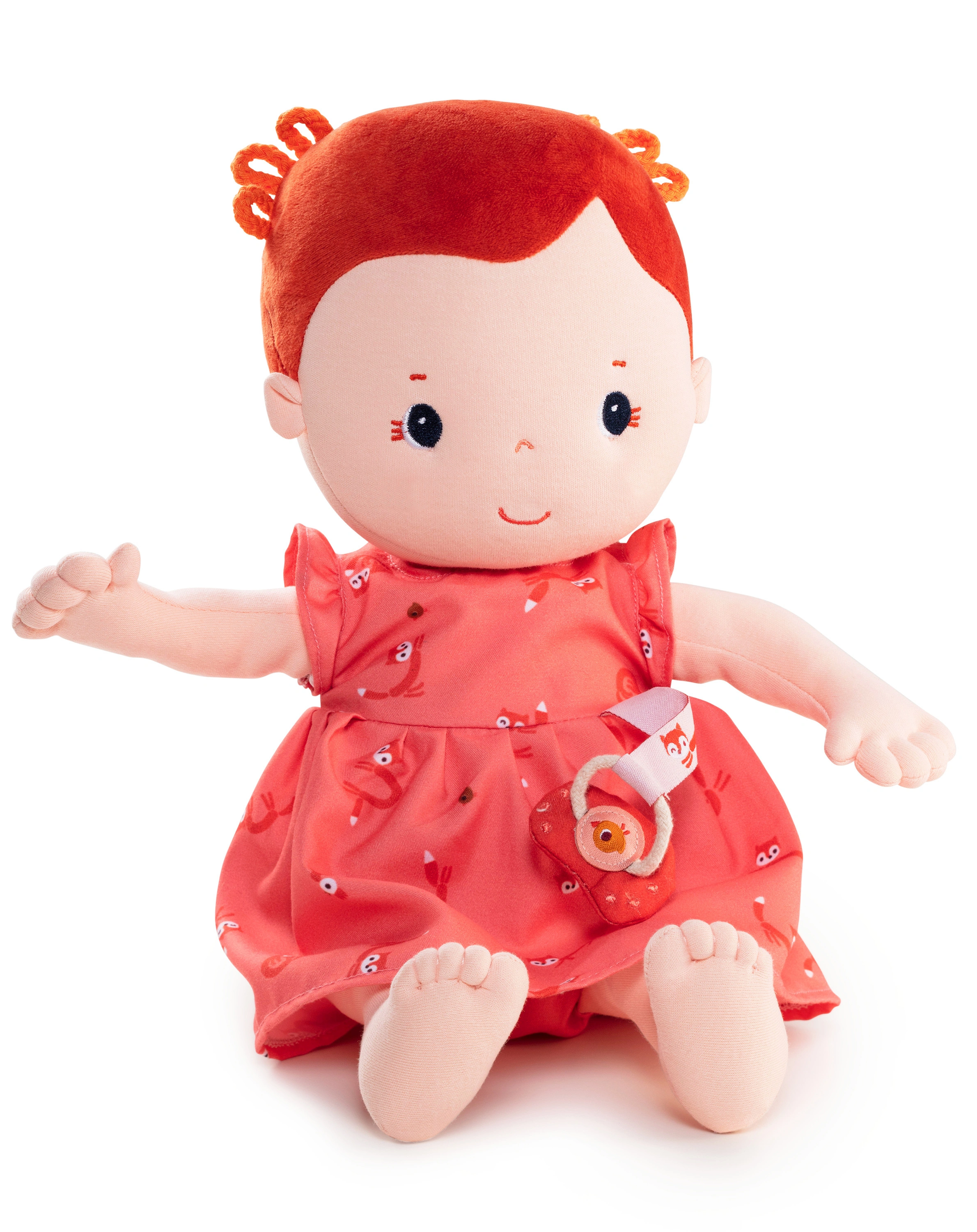 Stoffpuppe ROSE mit Schnuller (36cm)