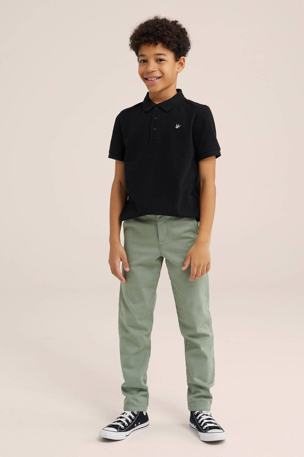 WE Fashion polo zwart