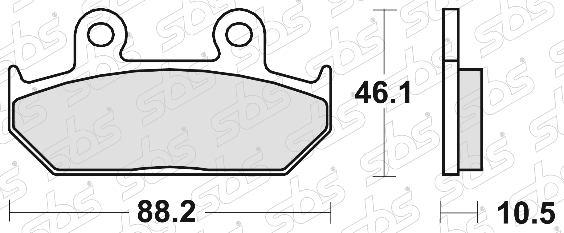 SBS - Plaquettes de frein 647 HF