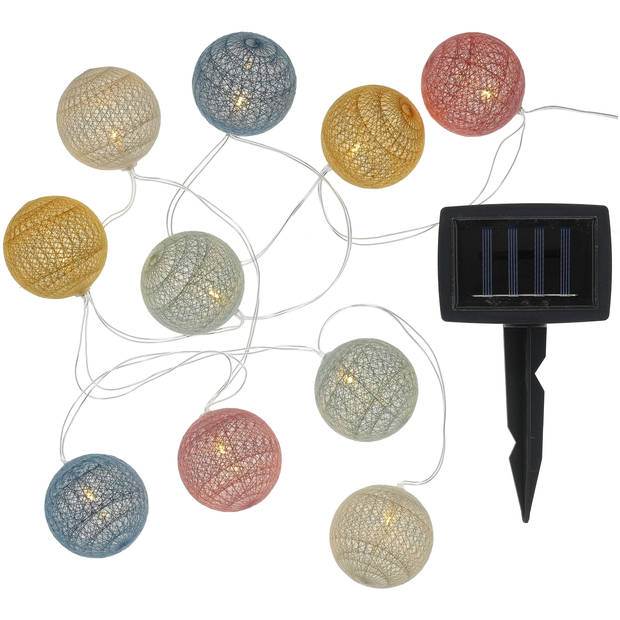 Blokker solar partylights - 10 cottonballs