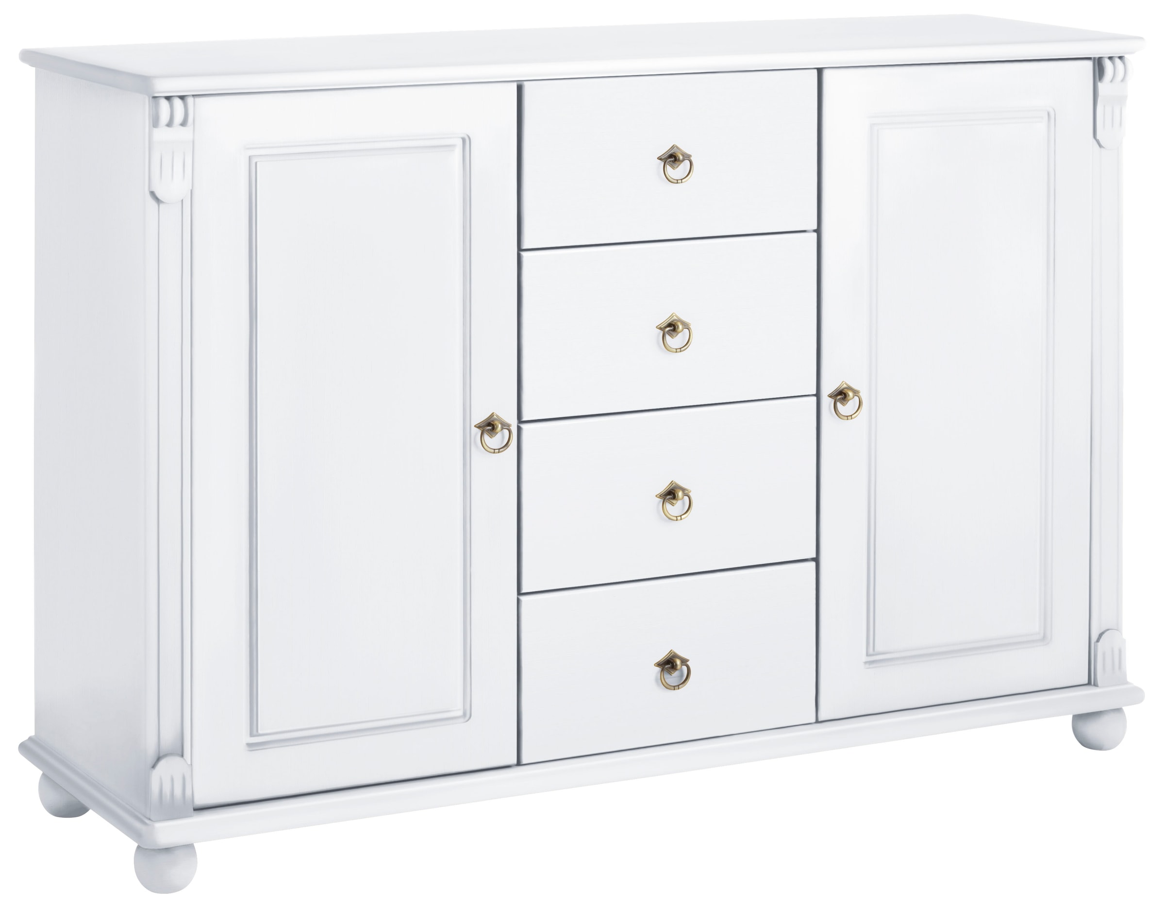 Home affaire Kombikommode »Tessin; Buffetunterschrank, klassischer Landhausstil« aus massiver, FSC®-zertifizierter Kiefer, 128cm breit