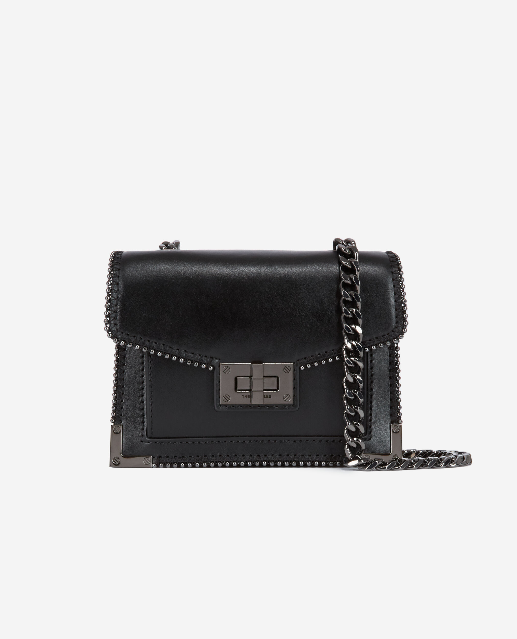 Sac Emily nano en cuir noir