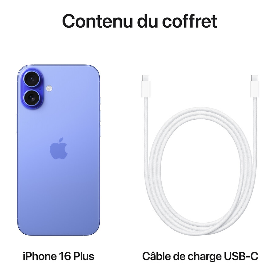 Apple iPhone 16 Plus Outremer - 256 Go
