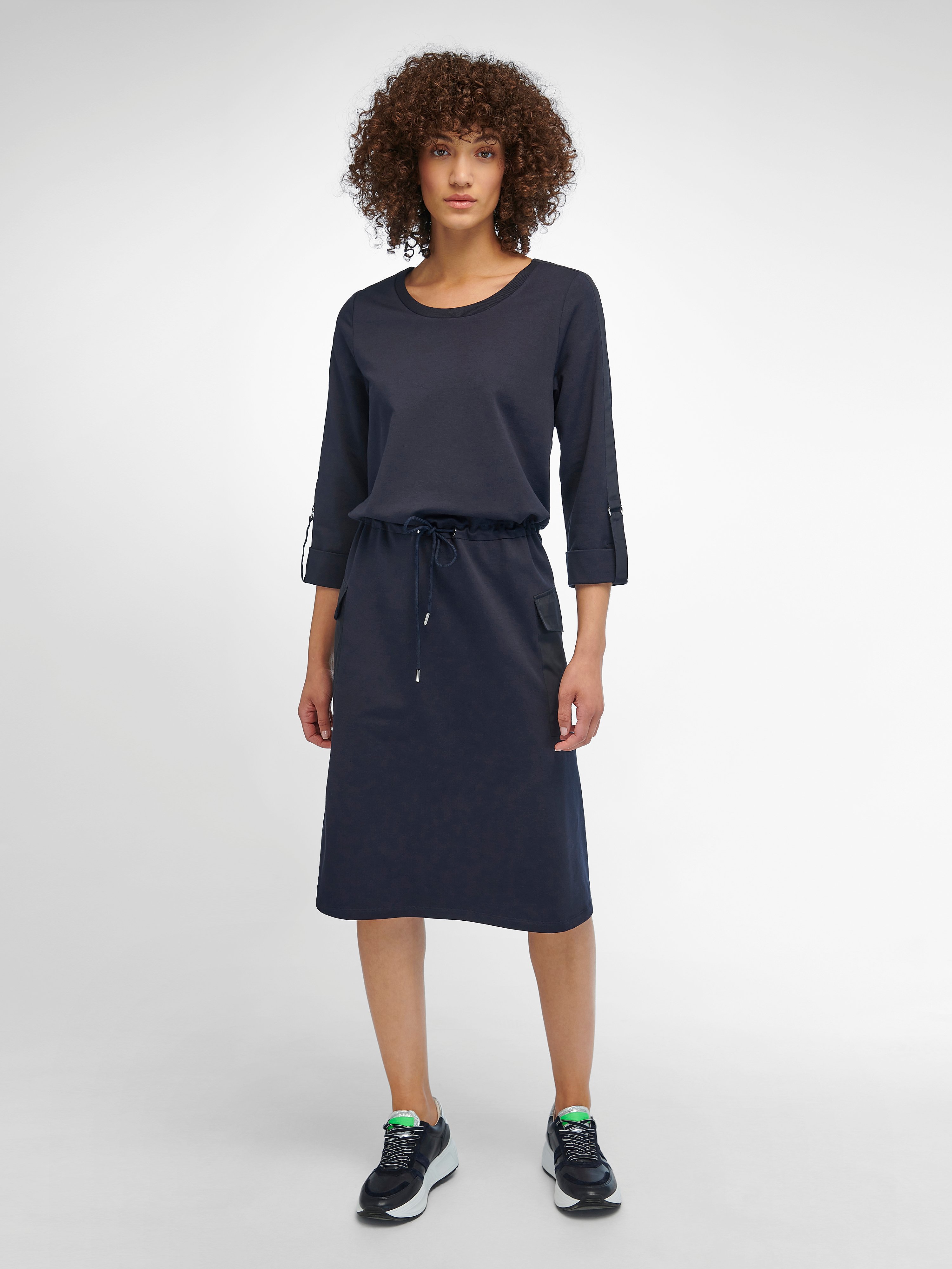Jersey-Kleid mit 3/4-Arm
