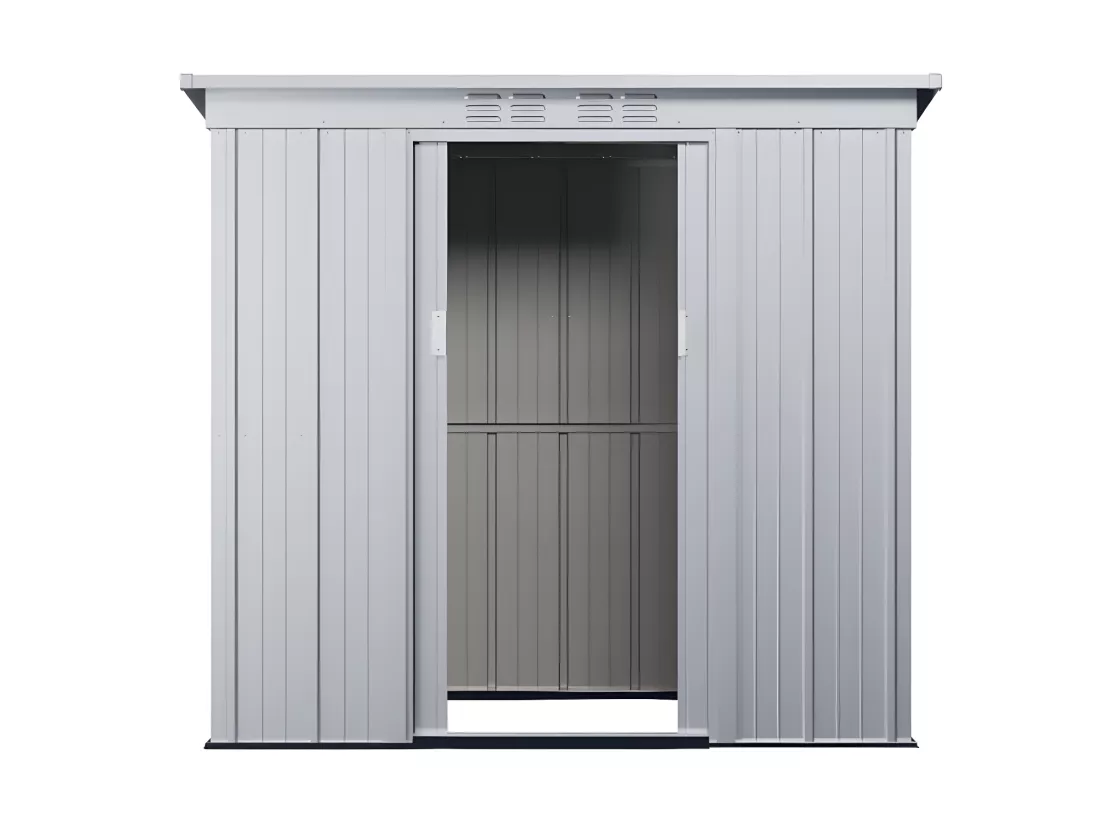 Abri de jardin métal en acier galvanisé gris 2,32 m² ACAMAR