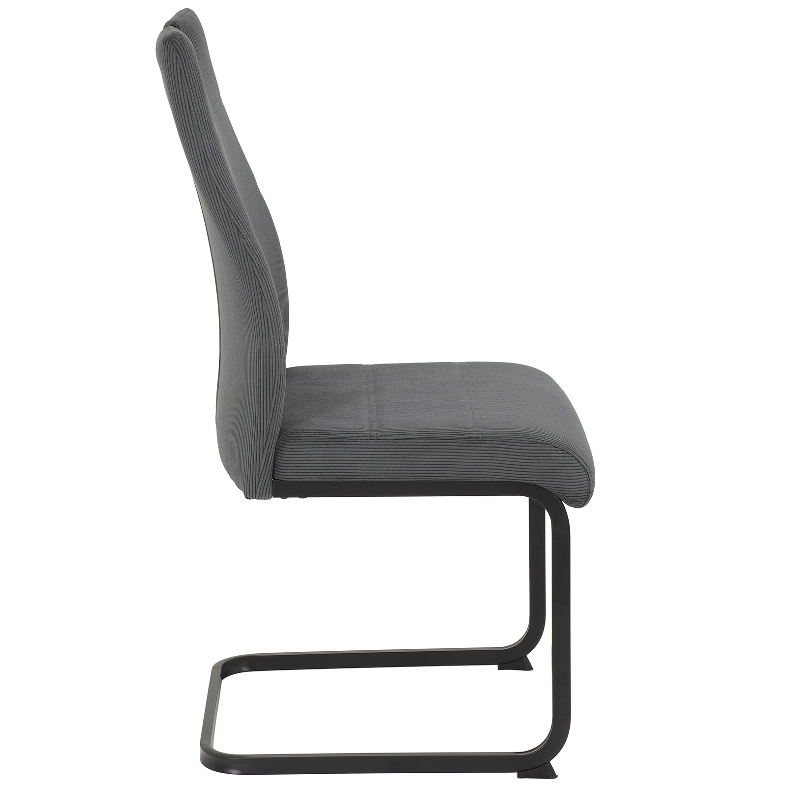 Schwingstuhl - anthrazit - Cord - XL-Sitzbreite