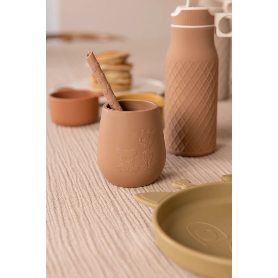 nuuroo Geschirrset Judi Giraffe 3er Chocolate Malt