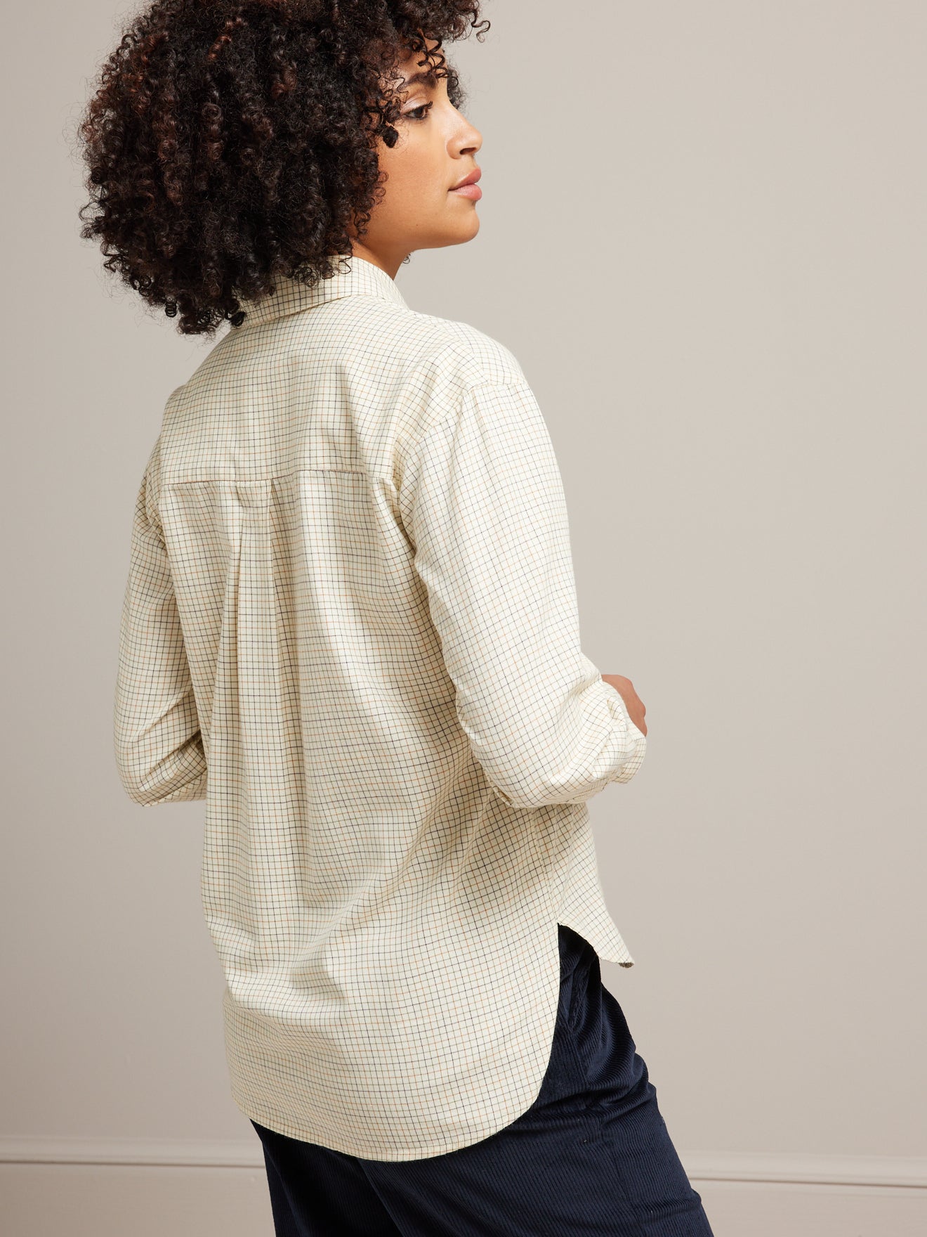 Chemise mini carreaux tattersall femme