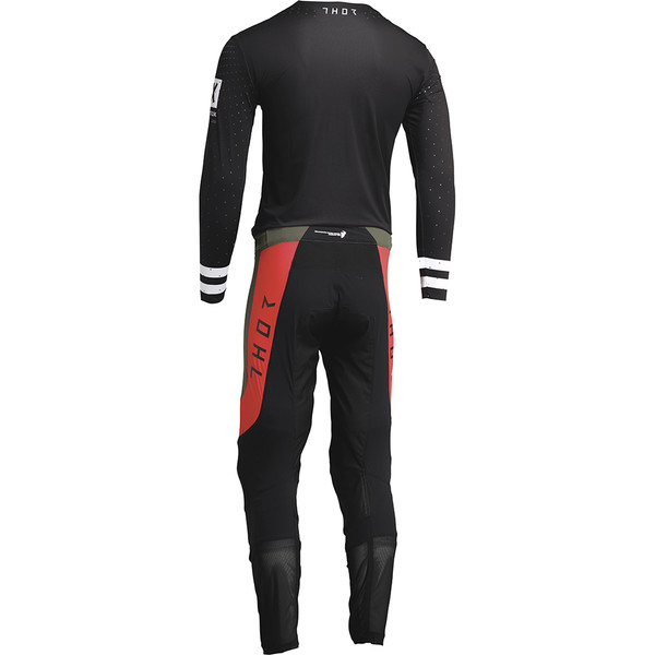 Thor Motocross - Pantalon Prime Status Noir / Kaki / Orange
