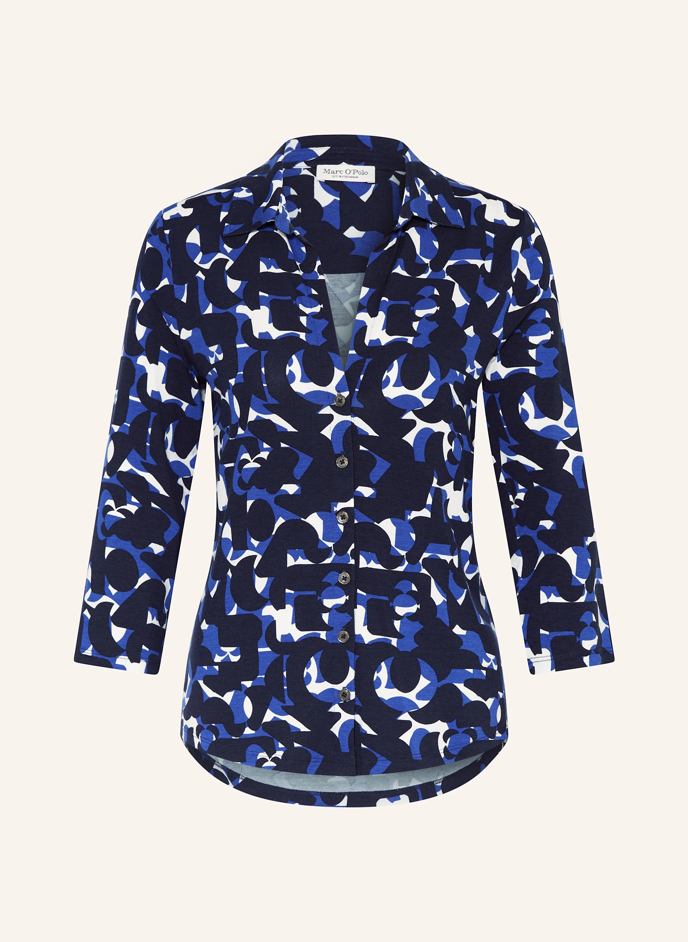 Marc O'Polo Hemdbluse mit 3/4-Arm aus Jersey