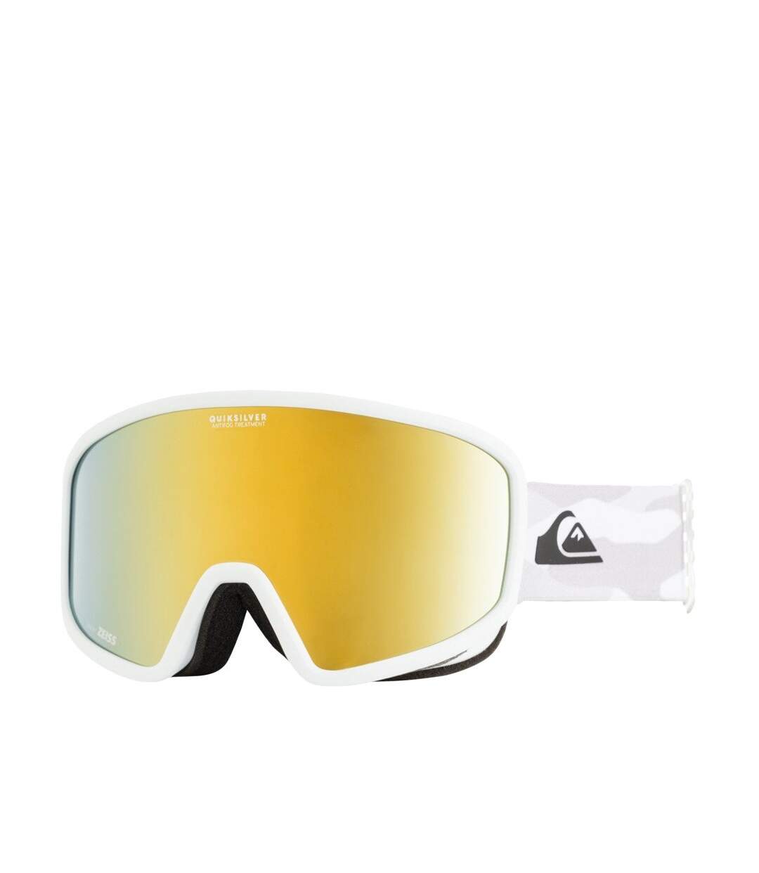 Masque de ski Blanc/jaune Quiksilver Browdy Luxe