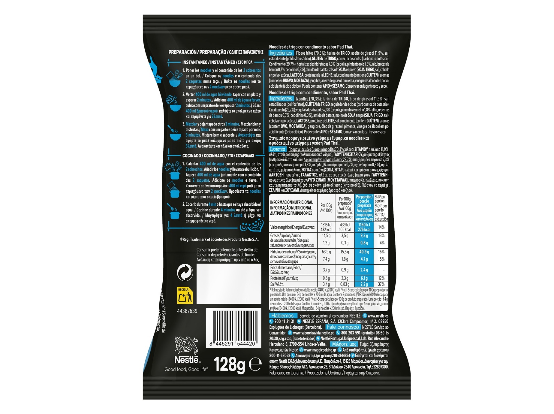 NOODLES MAGGI SAUCY PAD THAI 128 G