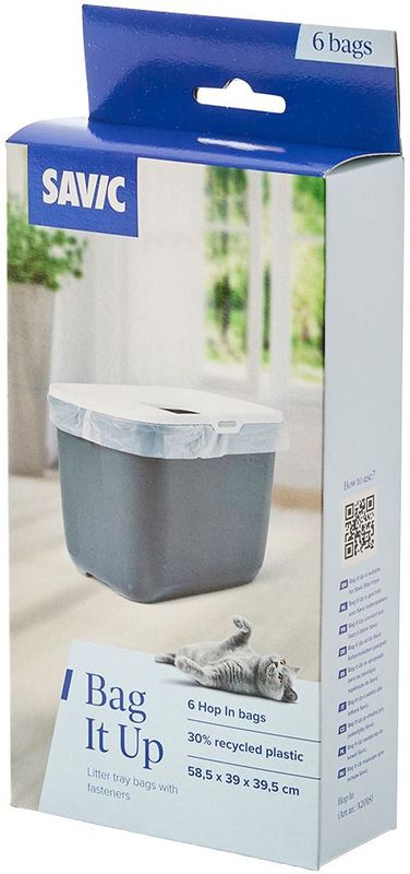 Savic - Hop In - Kattentoilet - Wit - Inclusief 6 Litter Tray Bags