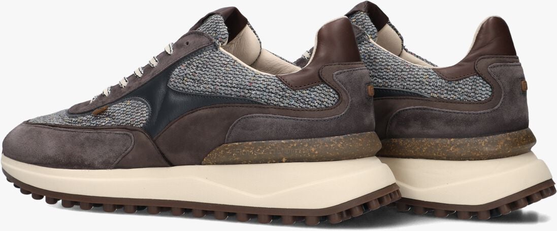 grijze floris van bommel lage sneakers sfm-10152 noppi