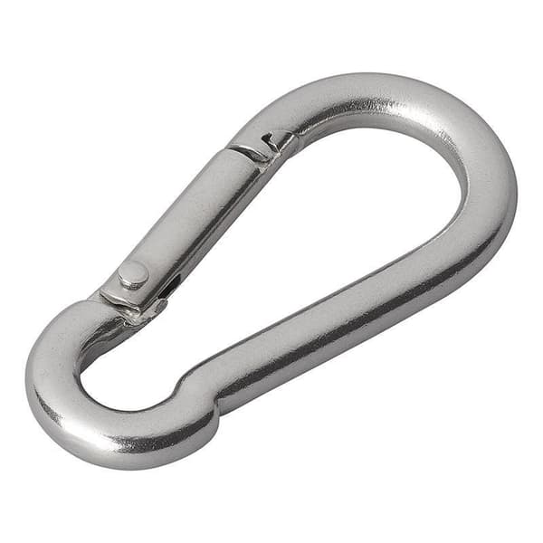 Karabinkrok rustfritt stål 6x60mm 2 stk i blister
