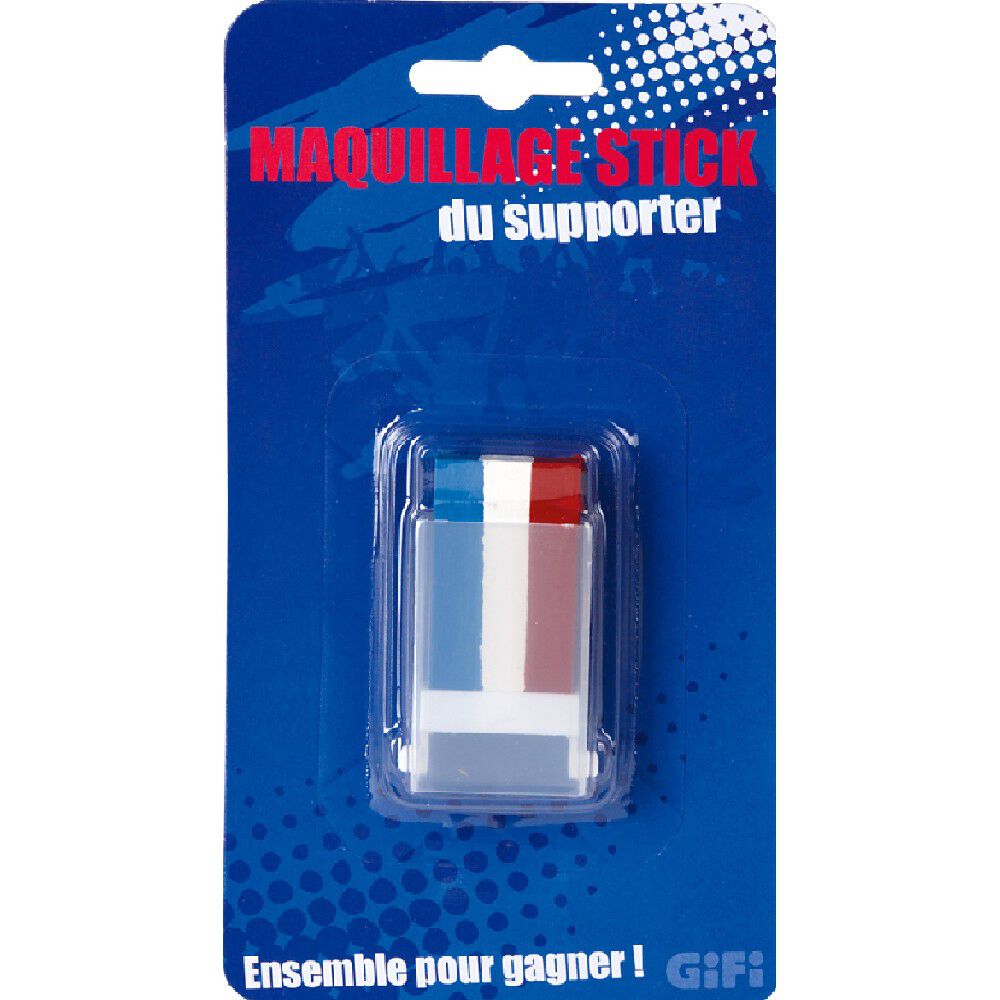 Maquillage stick minéral  tricolore supporter France