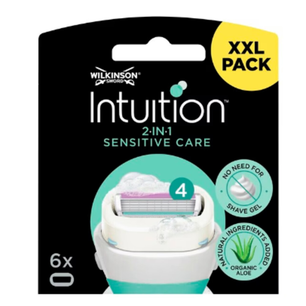Wilkinson Intuition 2 in 1 Navulmesjes Sensitive Care Valuepack6 stuks